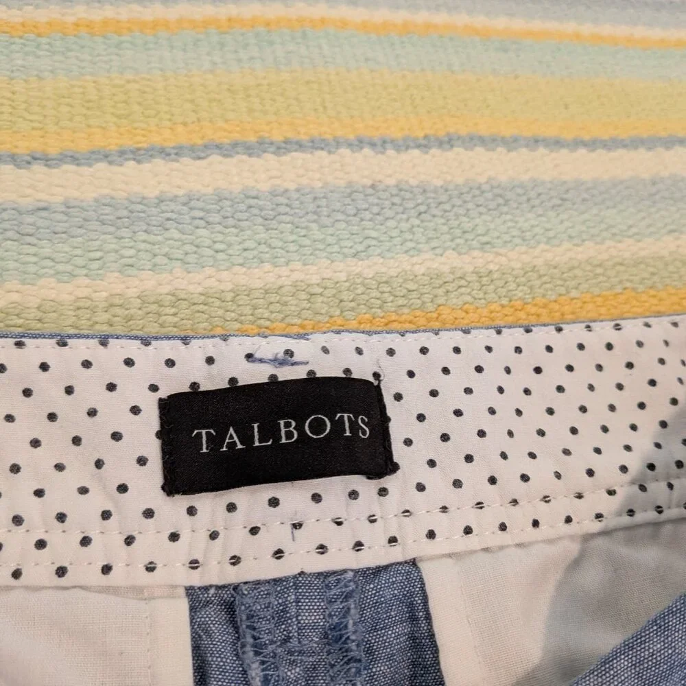 ⭐ Talbots Perfect Crop Chambray pants size 6P